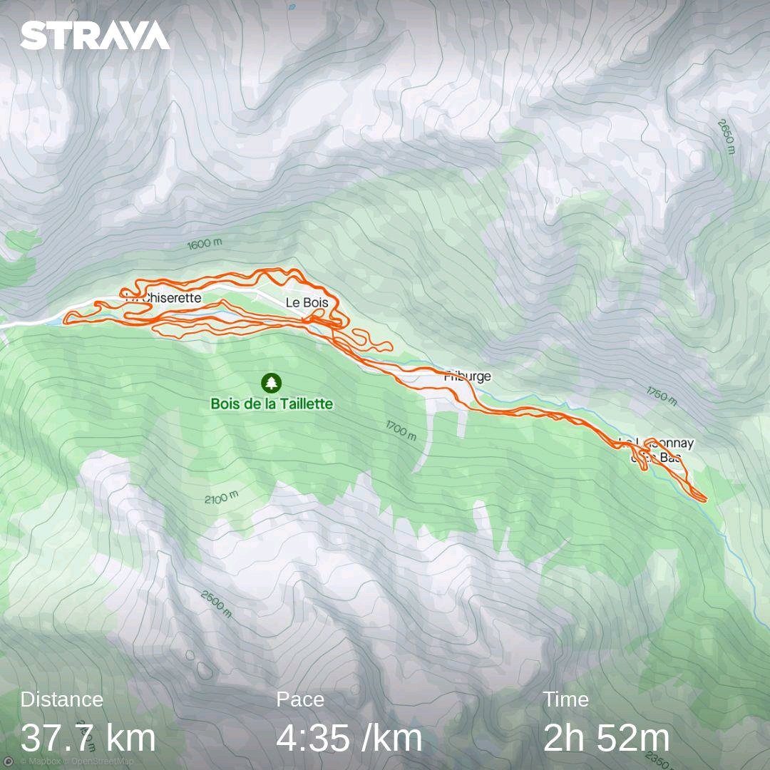 Champagny cross country trails